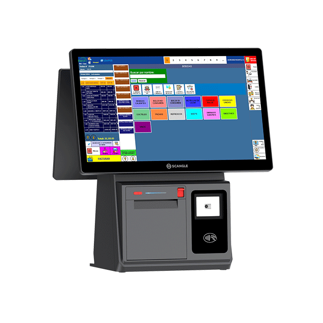 Scangle K5 Touch Kiosk POS Systems Systeme de point de vente con scanner a codice a barre 2D a stampante termica da 80mm Scangle K5 Touch Kiosk POS Systems Systeme de point de vente con scanner a codice a barre 2D a stampante termica da 80mm